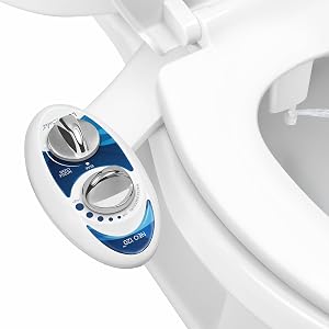 LUXE Bidet NEO 120 - Single Nozzle, Self-Cleaning, Non-Electric Bidet Attachment for Toile